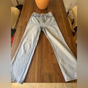 Topshop Classic Blue Denim Jeans. Kort